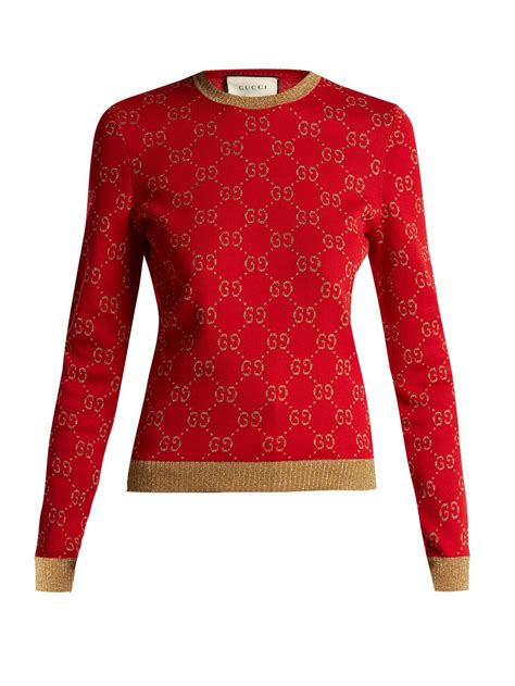 gucci blue and red sweater|red Gucci sweater women's.